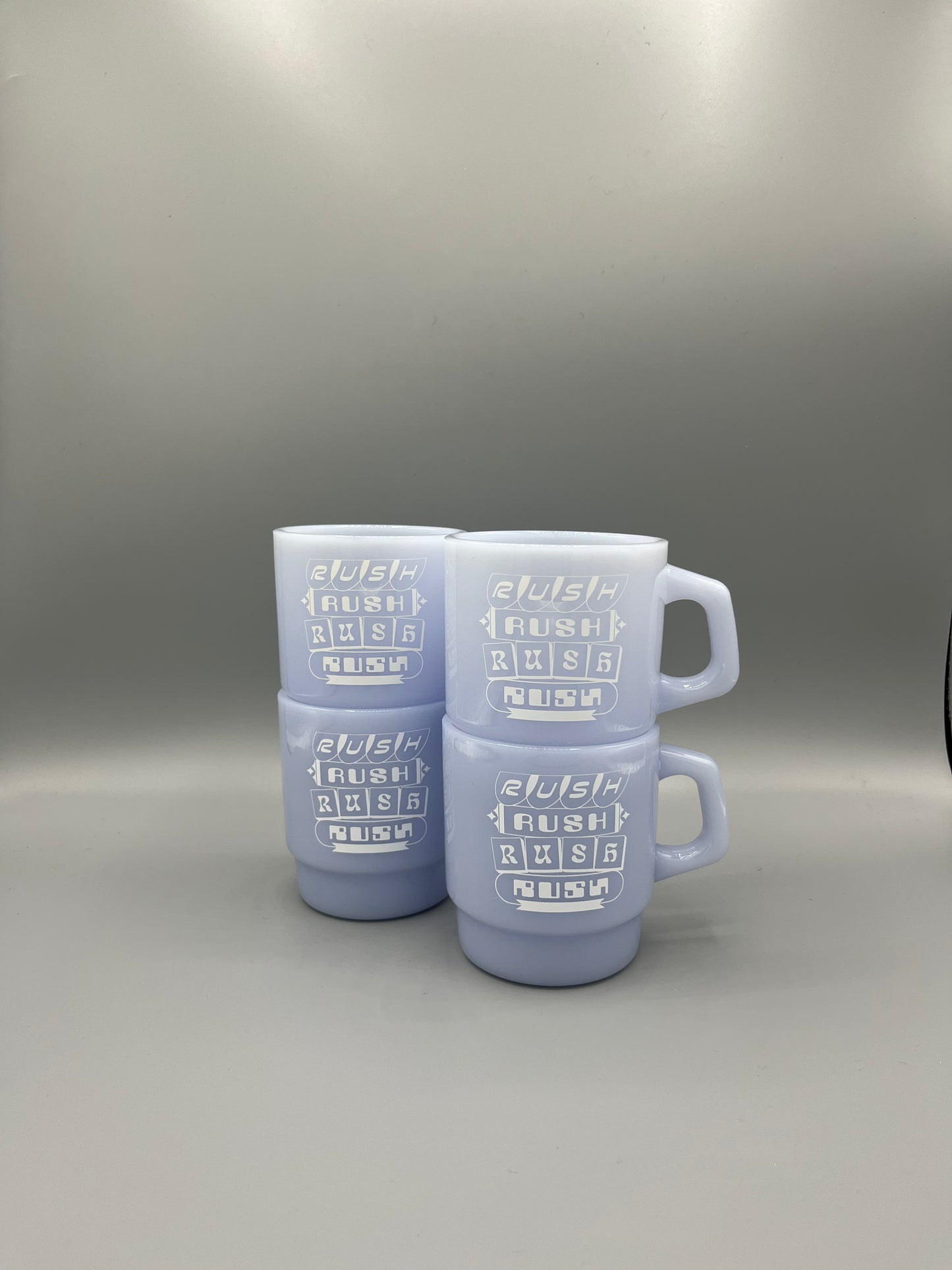 Rush Rush jade glass Mug 4 pieces